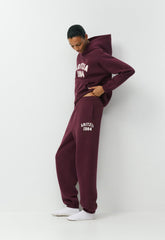 Cozy Sweatfleece Mega Jogger - GALA PLUM/ LT BIRCH