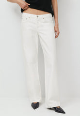 AGOLDE Low Rise Loose Jean - MARSHMALLOW