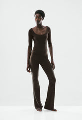 BUTTER Cheeky Infinite Hi Flare 34 Legging - CACAO NIB BROWN