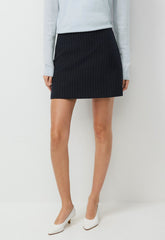 Classic Mini Skirt - BLK STRP DK NT NVY/GRY