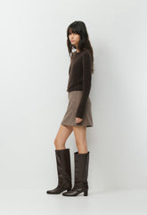 Classic Mini Skirt - ND TUP/RCH MCH BRWN