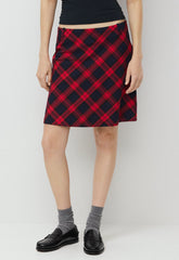 Clarissa Skirt - ADMRL NVY/FLSG RED