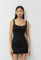 Headliner Satin Dress - BLACK