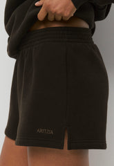 Cozy Sweatfleece Perfect Micro Short - CACAO NIB BROWN