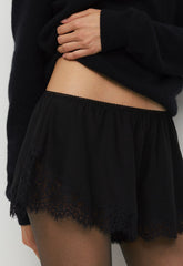 Liana Silk Short - BLACK/BLACK