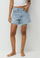 AGOLDE Parker Long Jean Short - SWAPMEET BLUE