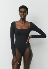 Original Contour Headway Squareneck Bodysuit - BLACK