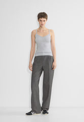 HomeStretch™ Rib Minded Cami Tank - HEATHER CHROME