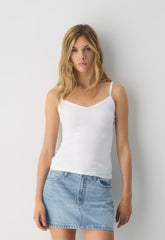 HomeStretch™ Rib Minded Cami Tank - WHITE