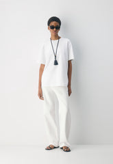 InterLock Cotton Pegasus T-Shirt - WHITE