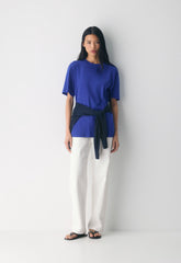 InterLock Cotton Pegasus T-Shirt - MATTE PEARL/CORDOVAN