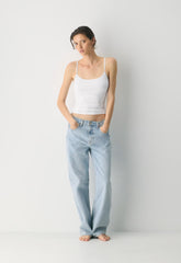 HomeStretch™ Rib Universal Cami Tank - WHITE
