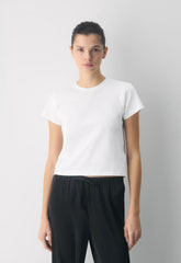 Key Cotton Eira T-Shirt - HEATHER CHROME