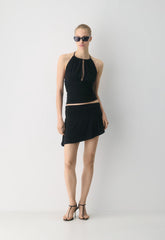 Smooth Matter™ Odeum Halter Top - BLACK