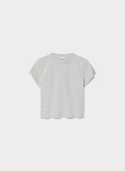 Key Cotton Eira T-Shirt - HEATHER CHROME