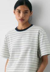 InterLock Cotton Pegasus T-Shirt - LT BIRCH/ ADMIRAL