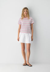 CottonWhisk™ Emma T-Shirt - HTHR CLD WHT/LMND