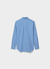 New Essential Relaxed Poplin Shirt - MTLND STRP FR BLU/WHT