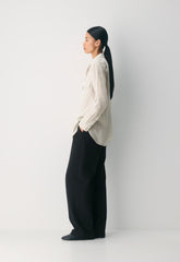 Utility Linen Shirt - UNDYED ECRU