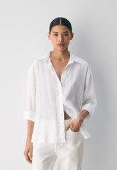 Archive Linen Shirt - WHITE