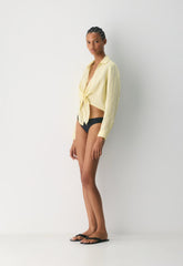 Connection Linen Blouse - BRILY STRP LMD/MTROTP