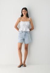 Regency Linen Camisole - MARINER TERRACOTTA