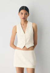 Jordan Wool Vest - LIGHT BIRCH