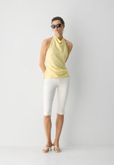 Audience Satin Halter Top - LEMONADE