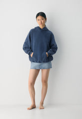 Cozy Sweatfleece Mega Raglan™ Hoodie - NO-STRESS MEDIUM BLUE
