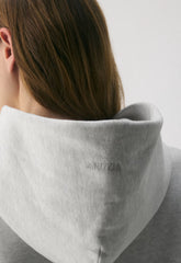 Cozy Sweatfleece Mega Hoodie - HEATHER CLOUD WHITE