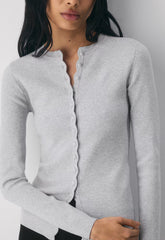 Shelly Cardigan - Wonder Yarn - HEATHER CHROME