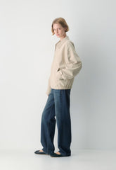 Caddie Blouson Jacket - MARCONA BEIGE