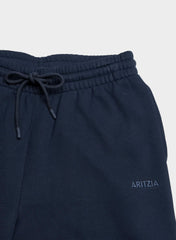 Cozy Sweatfleece Boyfriend Wide Sweatpant - ADMIRAL
