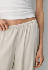 Archer Satin Pant - METROPOLIS BEIGE
