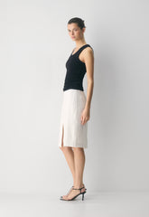 Yorkville Skirt - PowerLinen™ - LIGHT BIRCH
