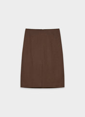 Yorkville Skirt - PowerLinen™ - RICH MOCHA BROWN