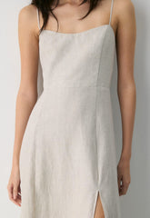 Barrafina Linen Dress - UNDYED ECRU
