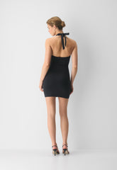 Original Contour Optimum Halter Dress - BLACK