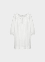 Casita Linen Dress - WHITE