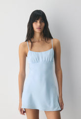 Icing Satin Dress - VILLA BLUE