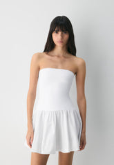 Private Poplin Dress - BRIGHT WHITE