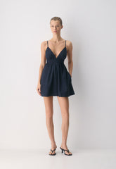 Encourage Poplin Mini Cami Dress - ADMIRAL