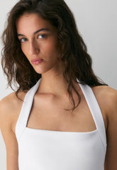 Figureknit™ Cue Dress - BRIGHT WHITE