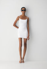 Original Contour Swoop Cami Dress - BRGHT WHT/ MTRPLS TP