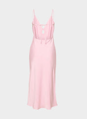 Duskfall Satin Dress - MILKSHAKE PINK