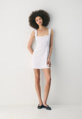 Dollop Dress - WHITE/ ADMIRAL