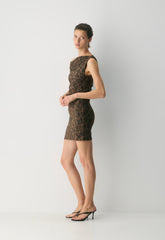 Smooth Matter™ Gallery Dress - CELLO BROWN /BLACK
