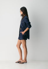 The Effortless Short™ Mini - PowerLinen™ - ADMIRAL/ LIGHT BIRCH