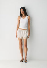 Whimsy Satin Short - MTRPLS TP/ SPRKNG CHMP