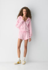 Terry Sweatfleece Mega Flutter™ Micro Short - MILKSHAKE PINK